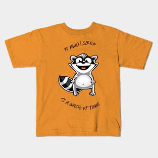 funny racoon Kids T-Shirt